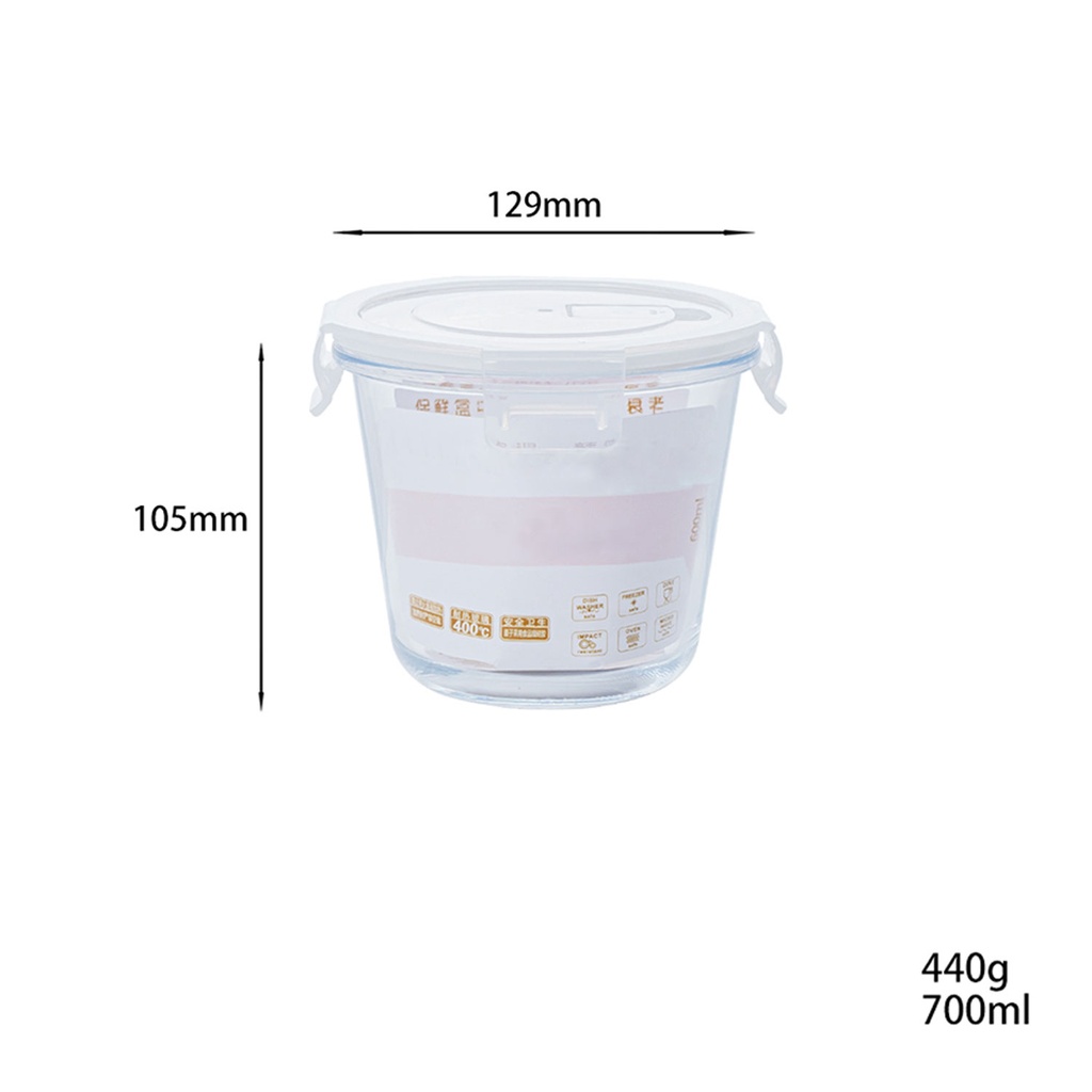 360 HOME GLASSES FOOD STORAGE 600ML
