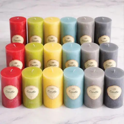 [158-46] 360 HOME CYLINDER CANDLES 5X10