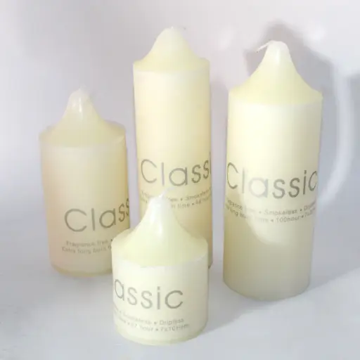 [158-5] 360 HOME CYLINDER CANDLES 10X10