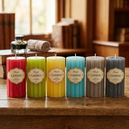 [158-51] 360 HOME CYLINDER CANDLES 6x11