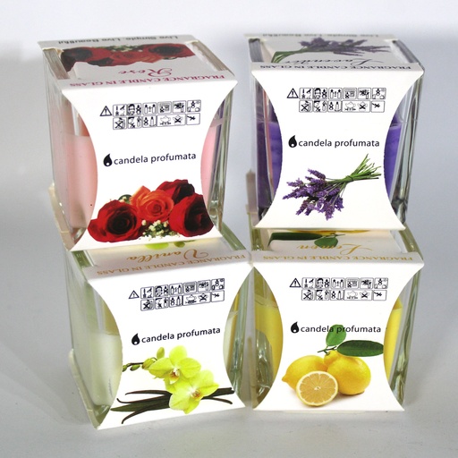 [158-81] 360 HOME SCENTED CANDLES 5x5x5/PC