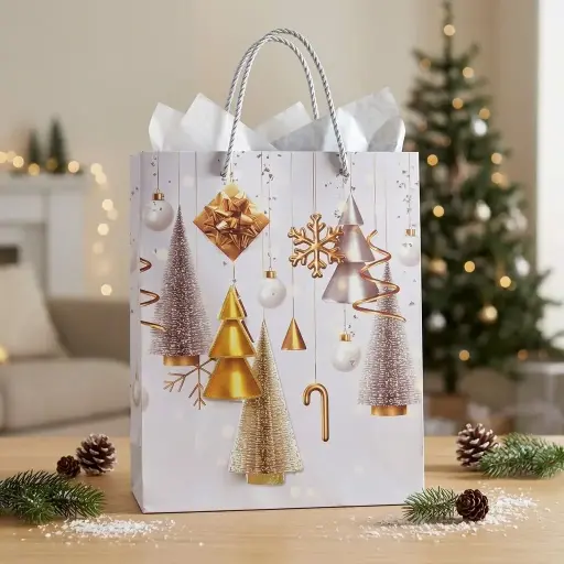 [8417-C1] 360 HOME CHRISTMAS PAPER GIFTBAG ASSORTED/MEDIUM/26*32*10cm