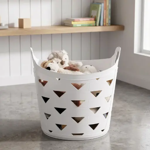 [A40-735] 360 HOME LAUNDRY BOX 43*40*45 TRIANGLE HOLES W/H