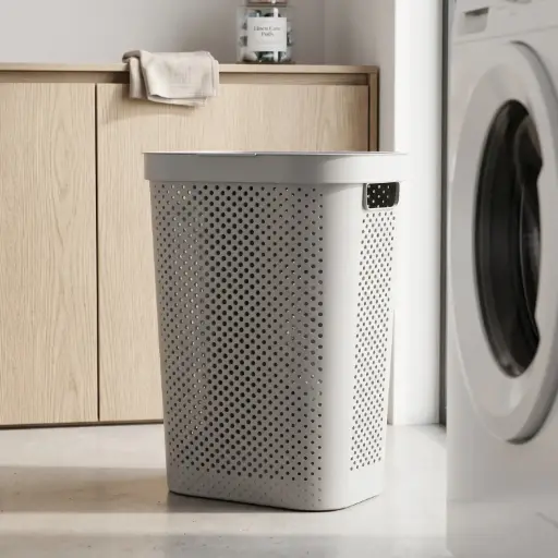 [A40-931] 360 HOME LAUNDRY BOX 43.5*34.5*45 RECTANGULAR GREY