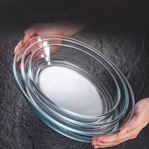 [DIGL119] 360 HOME GLASS OVAL DISH TYKP-L3 1.5/2/3L