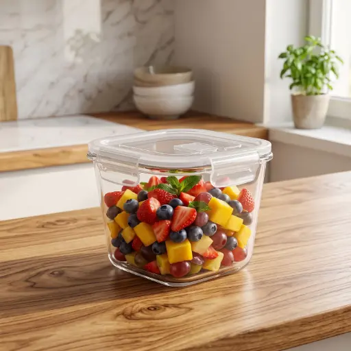 [DIGL132] 360 HOME GLASS CONTAINER 200*70MM 1030ML BXW-305