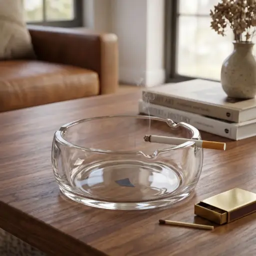 [DIGL136] 360 HOME GLASS ASHTRAY DM3019-1
