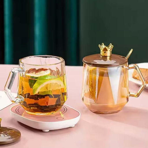 [DIGL22] 360 HOME GLASS AMBER CUP DISH 300ML Q6615-2