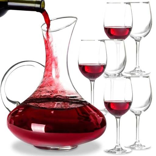 [DIGL28] 360 HOME GLASS WINE SET 7PCS 9001+3057