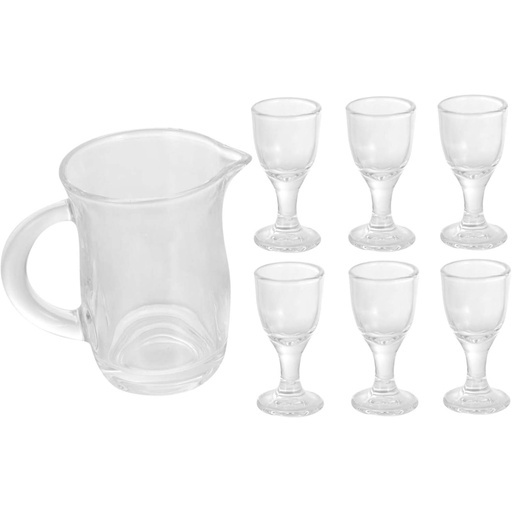 [DIGL32] 360 HOME GLASS CHINESE DECANTER B006+F09 7PCS