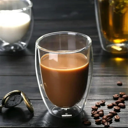 [DIGL49] 360 HOME GLASS DOUBLE WALL CUP 450ML