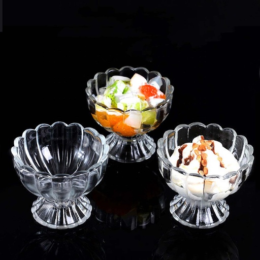 [DIGL92] 360 HOME GLASS ICE CREAM CUP 007 PACK OF 6
