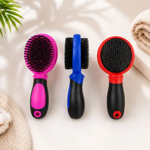 [DOG19] 360 PET Pin and Bristle Combo Brush 19*6CM