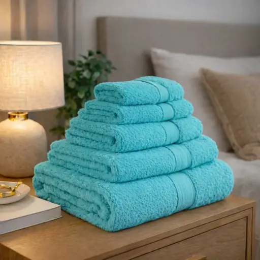 [ET3BL-3535] 360 HOME EGYPTIAN TOWEL COTTON 75GRS 35X35 TURQUOISE