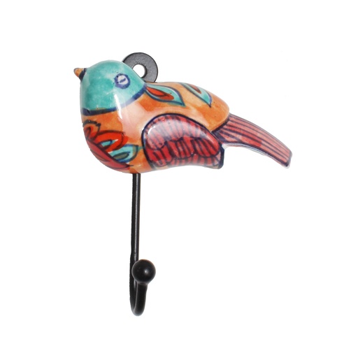 [KH-10] KITCHEN HANGER S/6 BIRDS MULTICOLOR
