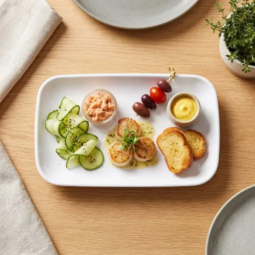 [MEL208-22] 9.6" bowl 360 HOME MELAMINE WHITE RECTANGULAR BOWL