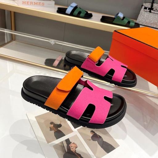 [MT-17SL39] 360 COTTON SLIPPERS CHYPRE PINK/ORANGE 39