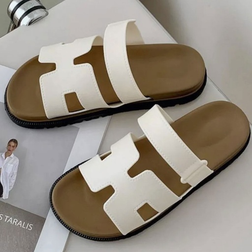 [MT-19SL38] 360 COTTON SLIPPERS CHYPRE OFF-WHITE 38