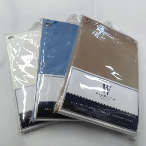 [MT25-BC12] 360 HOME PLAIN POLYESTER SHOWER CURTAIN