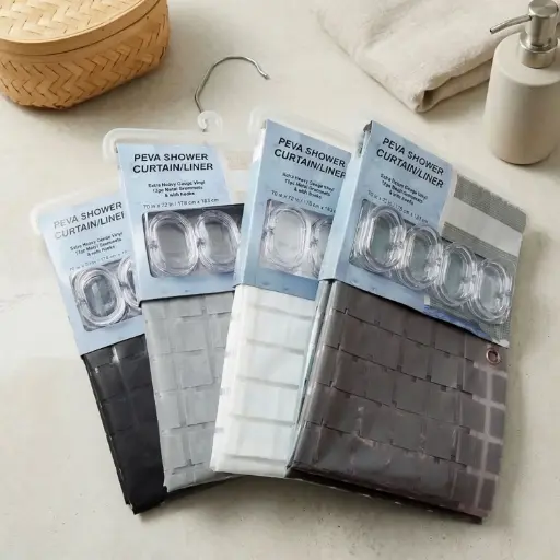 [MT25-BC13] 360 HOME PEVASMALL SQUARE SHOWER CURTAIN