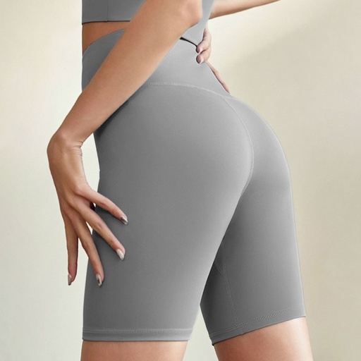 [MT25-BSG1] 360 COTTON SPORTS BIKER SHORTS GREY SPANDEX