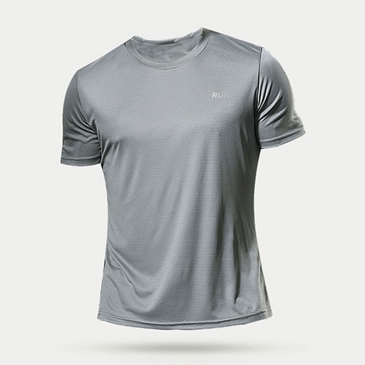 [MT25-NSG1] 360 COTTON ATHLETIC WORKOUT SHIRTS GREY SPANDEX