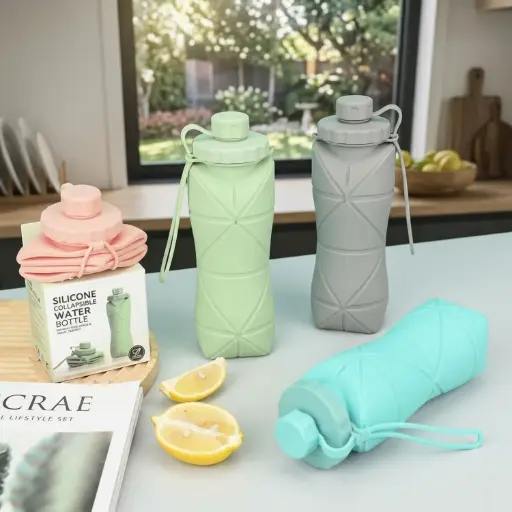 [MT25-WC41] 360 HOME BOTTLE WATER SILICONE FOLDABLE 500ML