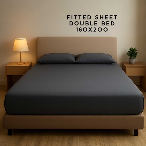 [MTFD-6] 360 HOME FITTED SHEET DOUBLE GREY