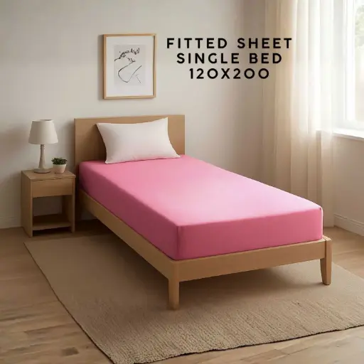 [MTFS-11] 360 HOME FITTED SHEET SINGLE PINK