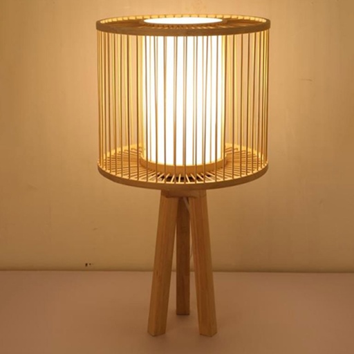 [MT-PLB51] 360 HOME TABLELAMP BAMBOO CYLINDDRIC SHAPE 40X43CM