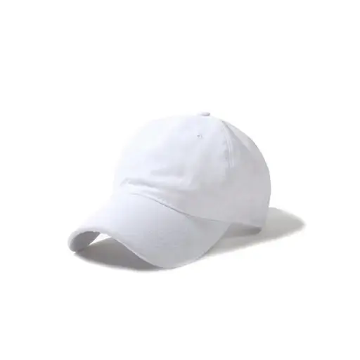 [MT-SHAT12] 360 COTTON BASEBALL CAP PLAIN WHITE