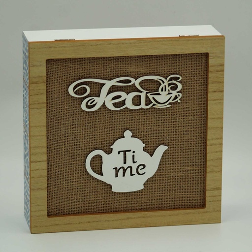 [MT-TEAB1] 360 HOME TEA BOX 24*24*7 AZULEJO DESIGN