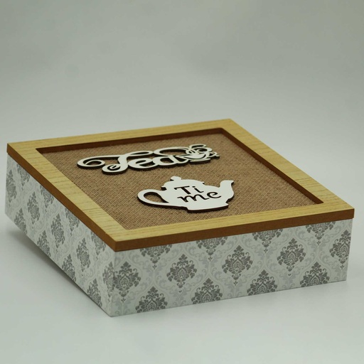 [MT-TEAB3] 360 HOME TEA BOX 24*24*7 WOODEN