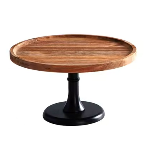 [WBB12] 360 HOME PLATE FOR CHEESE /CAKE TOPPER WOODEN 11"