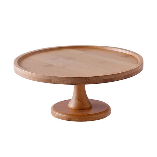 [WBB9] 360 HOME PLATE BAMBOO WITH STAND 11" FOR CHEESE