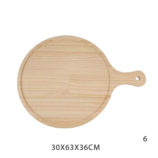 [WPP11] 360 HOME PAN OAK PIZZA ROUND WITH HAND 30X40X1