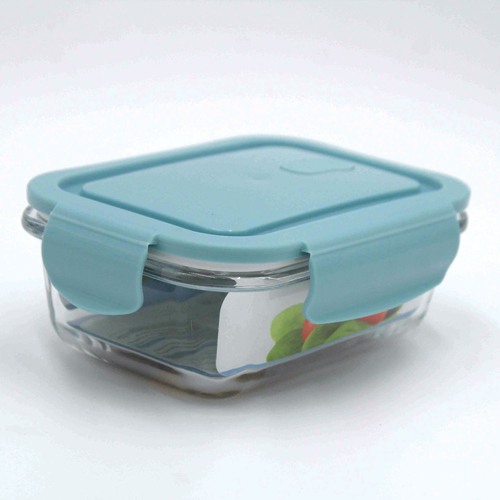 [YG210-193] 360 HOME GLASS STORAGE BOX 410ML WITH COVER