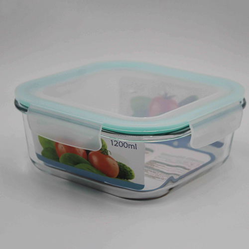 [YG210-206] 360 HOME GLASS FOOD STORAGE BOX 1200ML