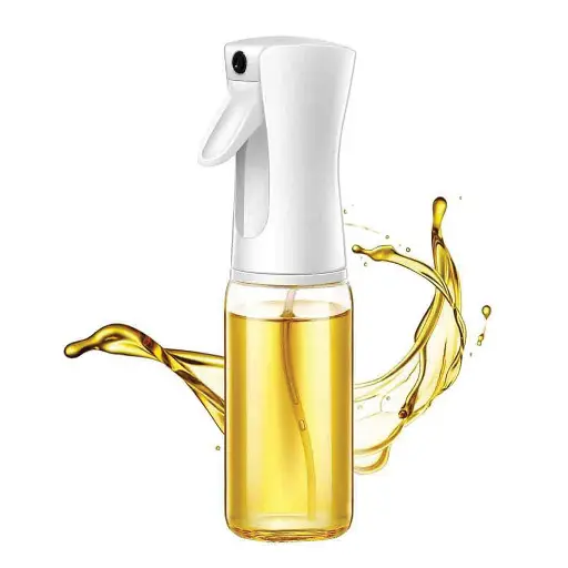 [YG210-220] 360 HOME GLASS BOTTLE WITH OIL SPRAYER 220ML BLACK/WHITE