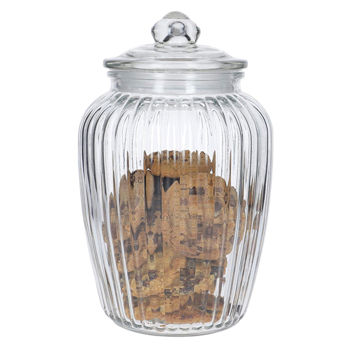 [YG210-221] 360 HOME GLASS STORAGE JAR 2250ML WITH COVER