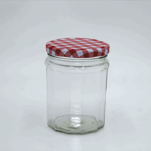 [YG210-227] 360 HOME GLASS JAR JAM 380ML ECOSSAIS COVER