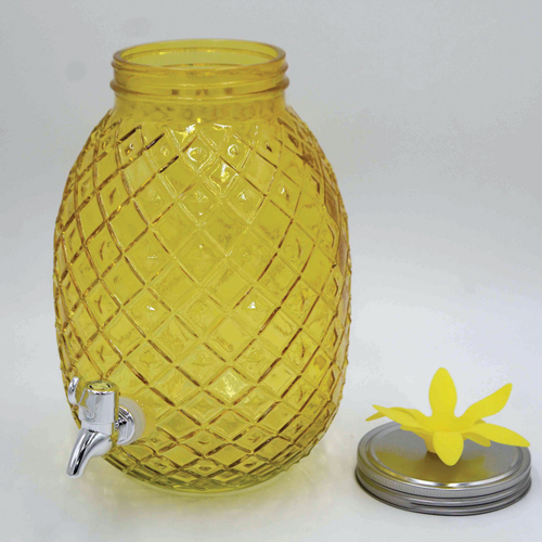 [YG210-246] 3660 HOME GLASS DISPENSER 5200ML ANANAS SHAPE