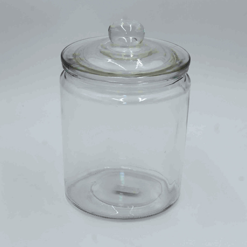 [YG210-66] 360 HOME GLASS STORAGE JAR 870ML WITH COVER