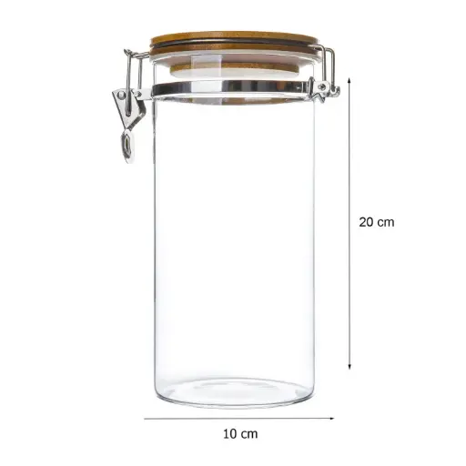 [YG210-74] 360 HOME GLASS JAR WITH COVER