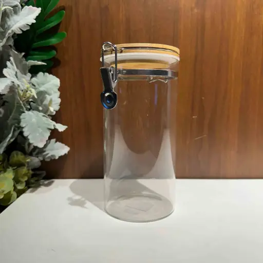 [YG210-74] 360 HOME GLASS JAR WITH COVER