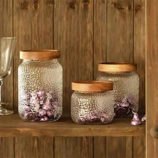 [YG210-92] 360 HOME GLASS JAR WITH COVER
