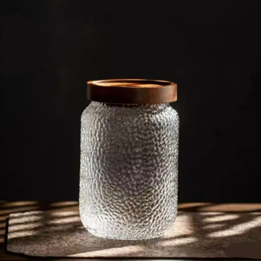 [YG210-94] 360 HOME GLASS JAR WITH COVER
