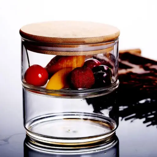 [YG210-95] 360 HOME GLASS BOWL WITH COVER 2LAYERS