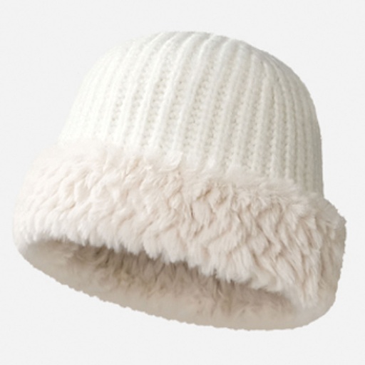 [MT-WHAT14] 360 COTTON HAT WOMAN WHITE KNITTED UPPER PART