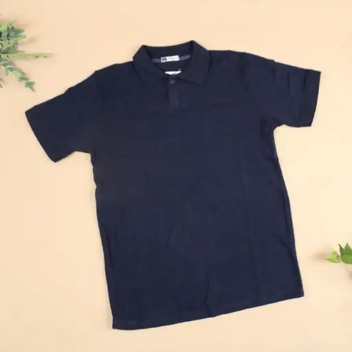 [EG-POL4-L] 360 COTTON MEN POLO DARK NAVY LARGE